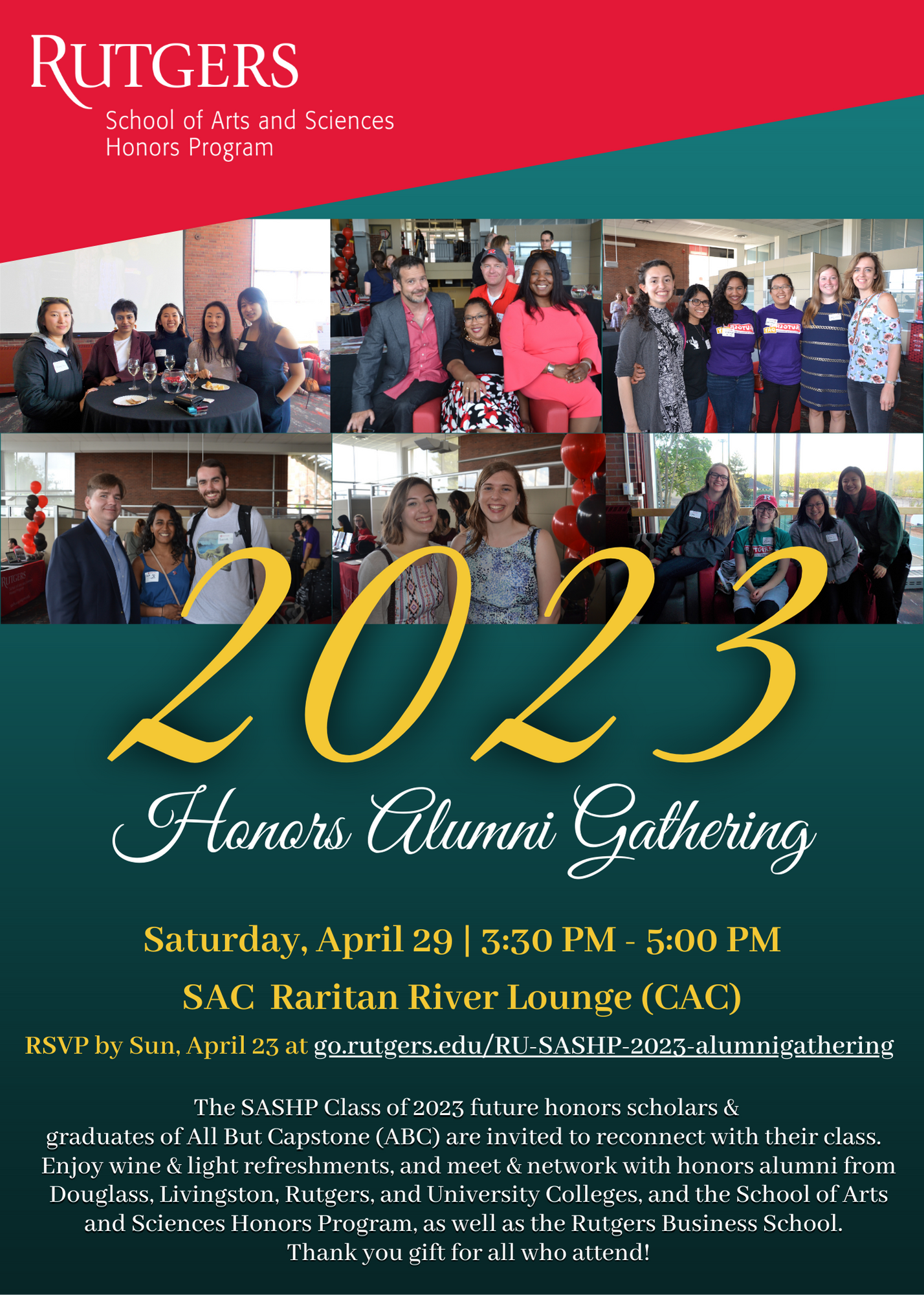 2023 Alumni Gathering Senior Invite