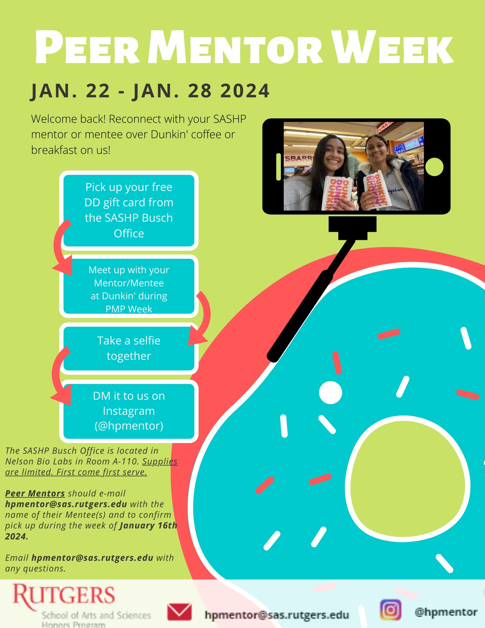 Peer Mentor Week flyer