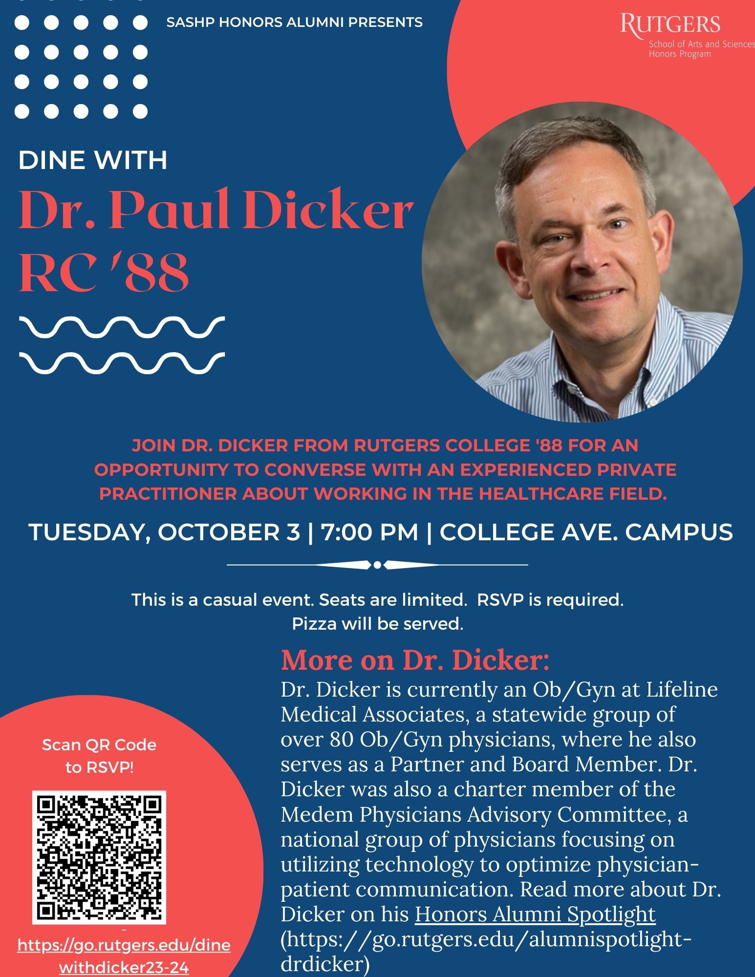 Fall 23 Dine with Dr. Dicker
