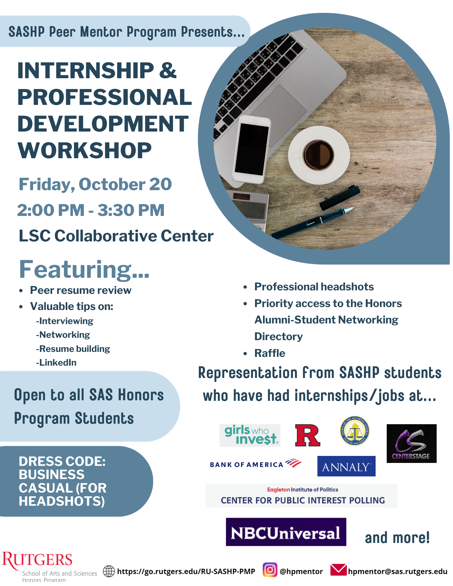 Fall 23 Internship Professional Development Workshop